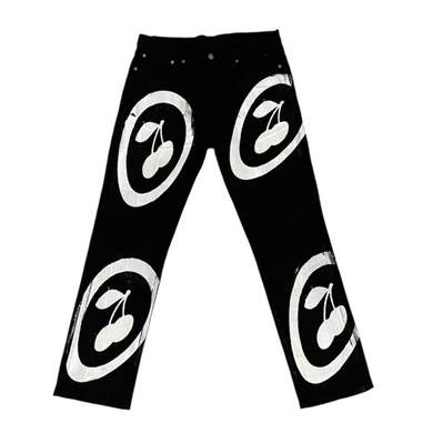 514 Cherry Logo Denim (Black)
