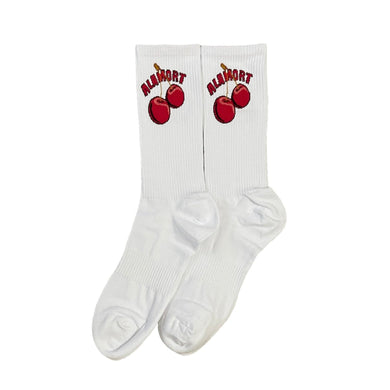 Cherry Logo Sock (White)